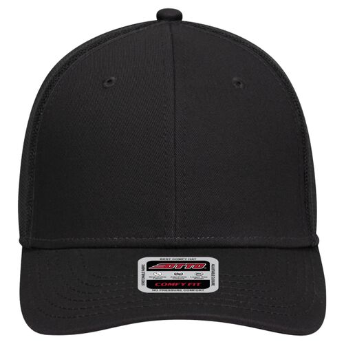 OTTO CAP® OTTO COMFY FIT® 6 Panel Low Profile Mesh Back Trucker Hat Thumbnail