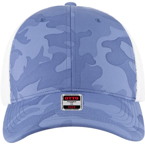 OTTO CAP® OTTO FLEX® Fitted 6 Panel Low Profile Mesh Back Trucker Hat Thumbnail