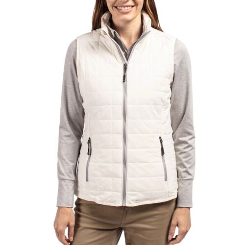 Cutter & Buck Rainier PrimaLoft Womens Eco Insulated Full Zip Puffer Vest Thumbnail