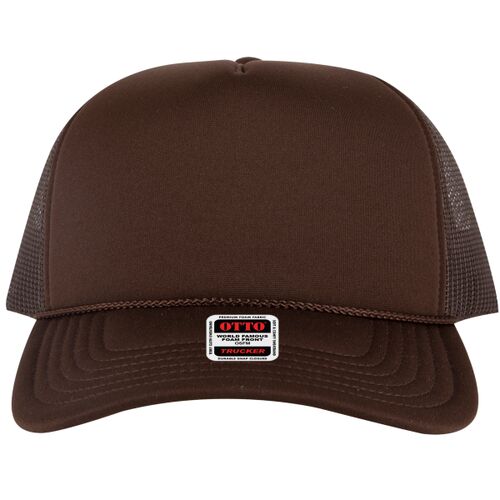 OTTO CAP® 5 Panel High Crown Mesh Back Trucker Hat Thumbnail