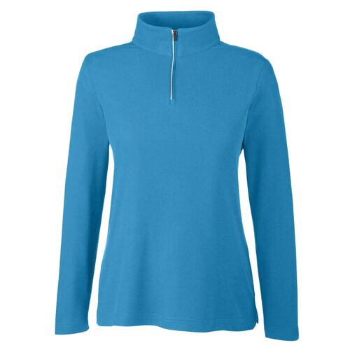 Women's Fusion ChromaSoft™ Pique Quarter-Zip Pullover Thumbnail