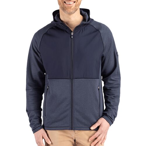 Cutter & Buck Peshastin Fleece Recycled Mens Hybrid Jacket Thumbnail