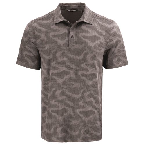 Cutter & Buck Coastline Recycled Double Peached Camo Print Mens Polo Thumbnail