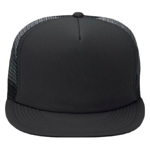 OTTO CAP® "OTTO SNAP" 5 Panel High Crown Mesh Back Trucker Snapback Hat Thumbnail
