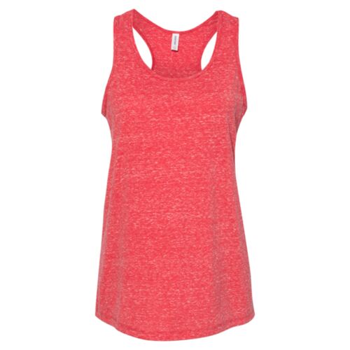 Women's Snow Heather Jersey Racerback Tank Top Thumbnail