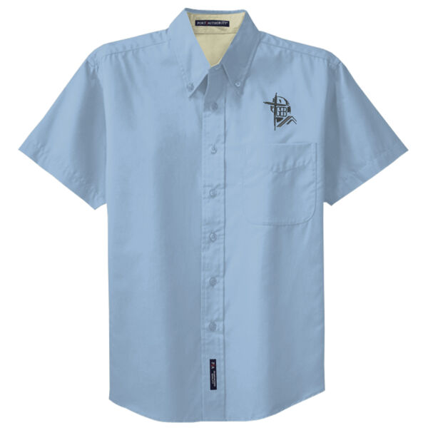 GEB Embroidery Polos (Black Logo) - Short Sleeve Easy Care Shirt Thumbnail