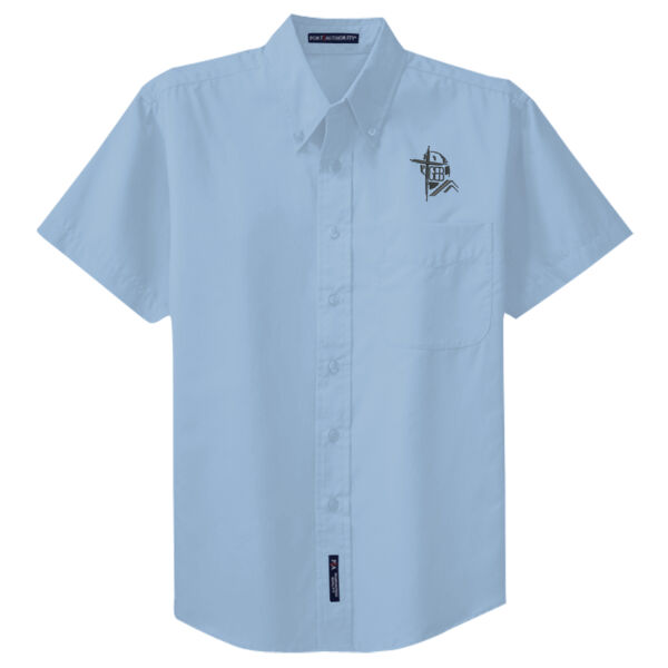 GEB Embroidery Polos (Black Logo) - Tall Short Sleeve Easy Care Shirt Thumbnail