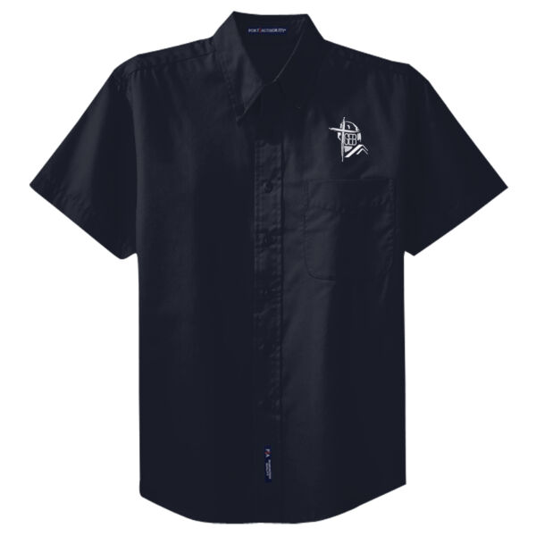 GEB Embroidery Polos (White Logo) - Tall Short Sleeve Easy Care Shirt Thumbnail