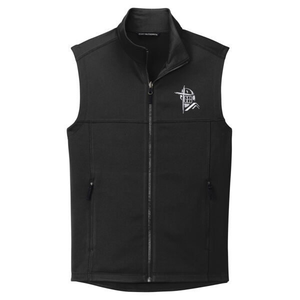 GEB Embroidery Polos (White Logo) - Collective Smooth Fleece Vest Thumbnail