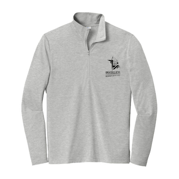 GEB - PosiCharge ® Tri Blend Wicking 1/4 Zip Pullover Thumbnail