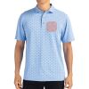 Cutter & Buck Virtue Eco Pique Tile Print Recycled Mens Polo Thumbnail